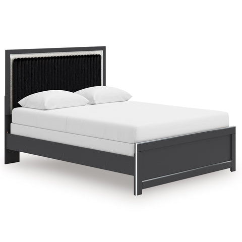 Channel Panel Bedroom Furniture in Black or White