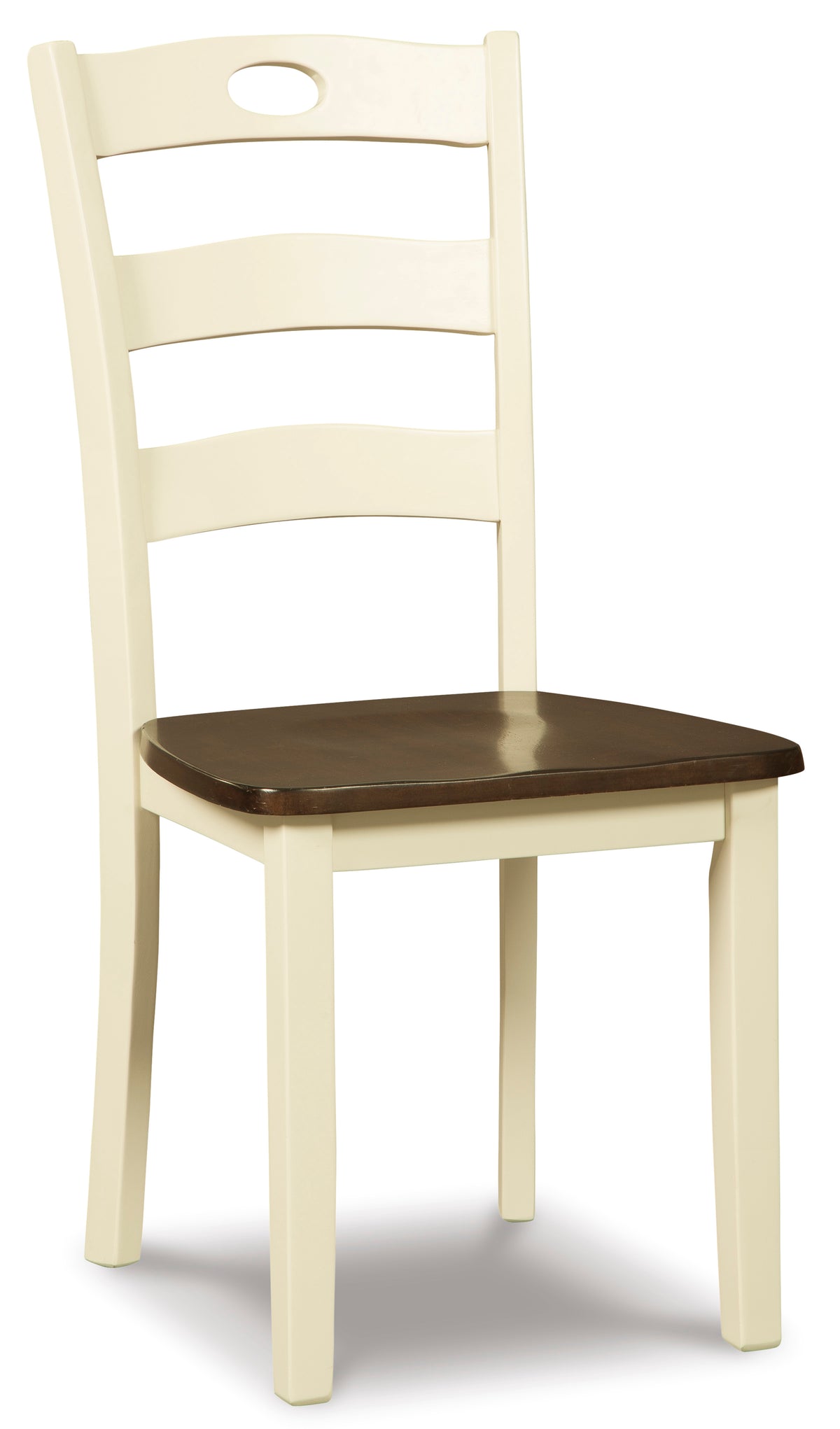 Cream/Brown / Set of 2 Dining Chairs, furniture view 2; includes set of 2 dining chairs; table, other seating and accessories excluded
