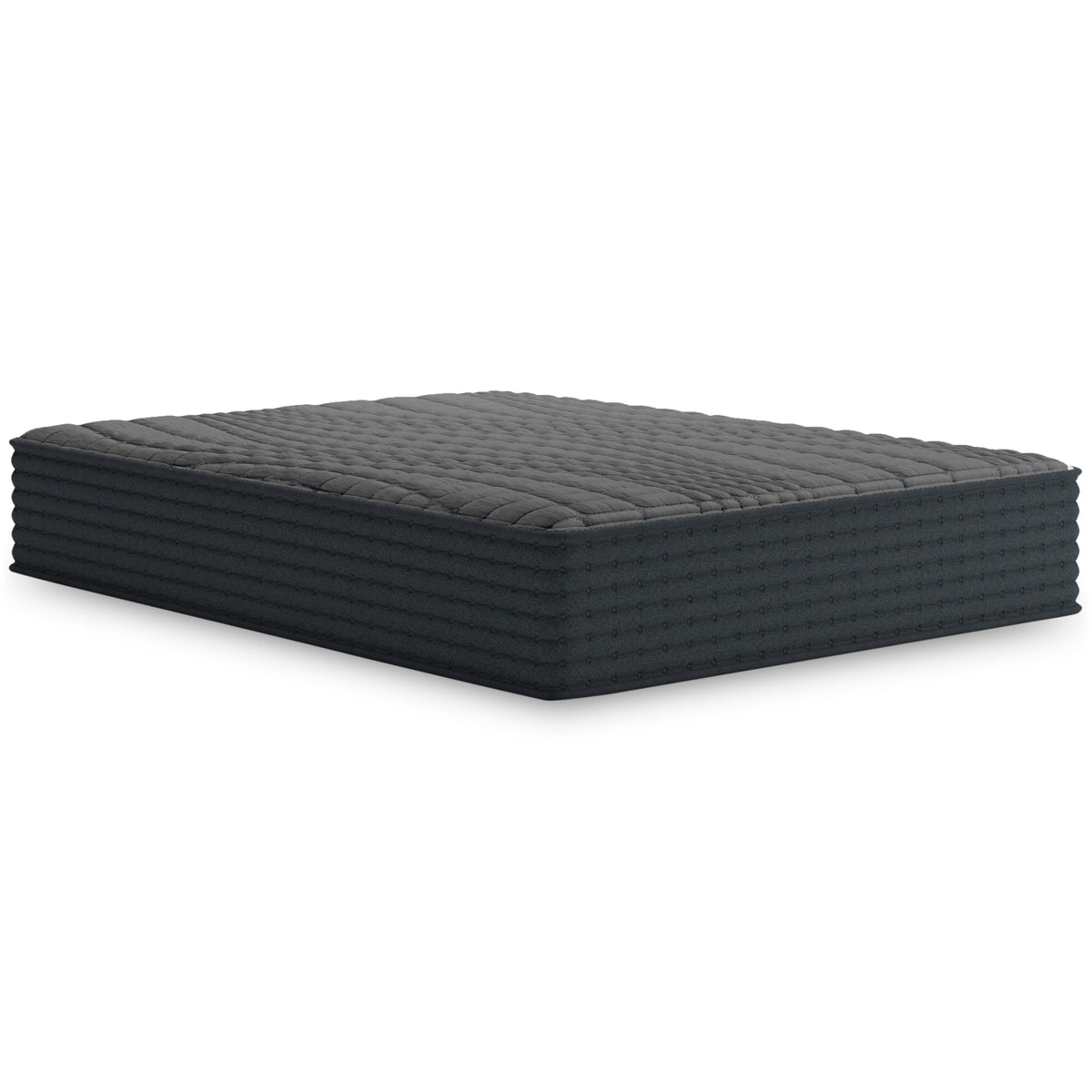 Firm Charcoal Gel Hybrid Mattress, front angle
