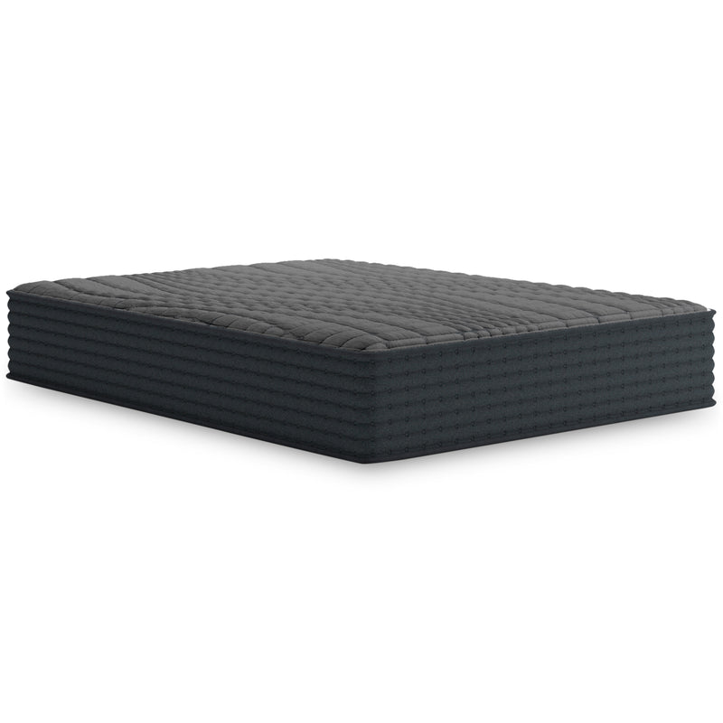 Firm Charcoal Gel Hybrid Mattress, front angle