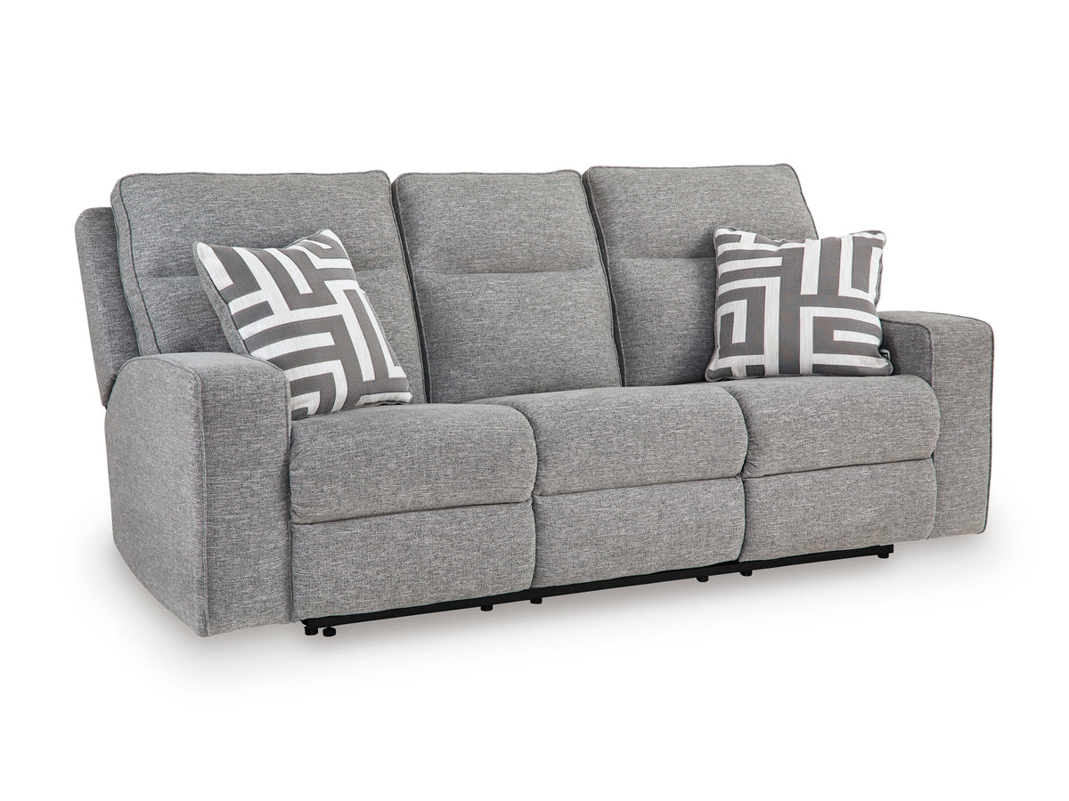 Pewter Power Reclining Seating, sofa upright angle