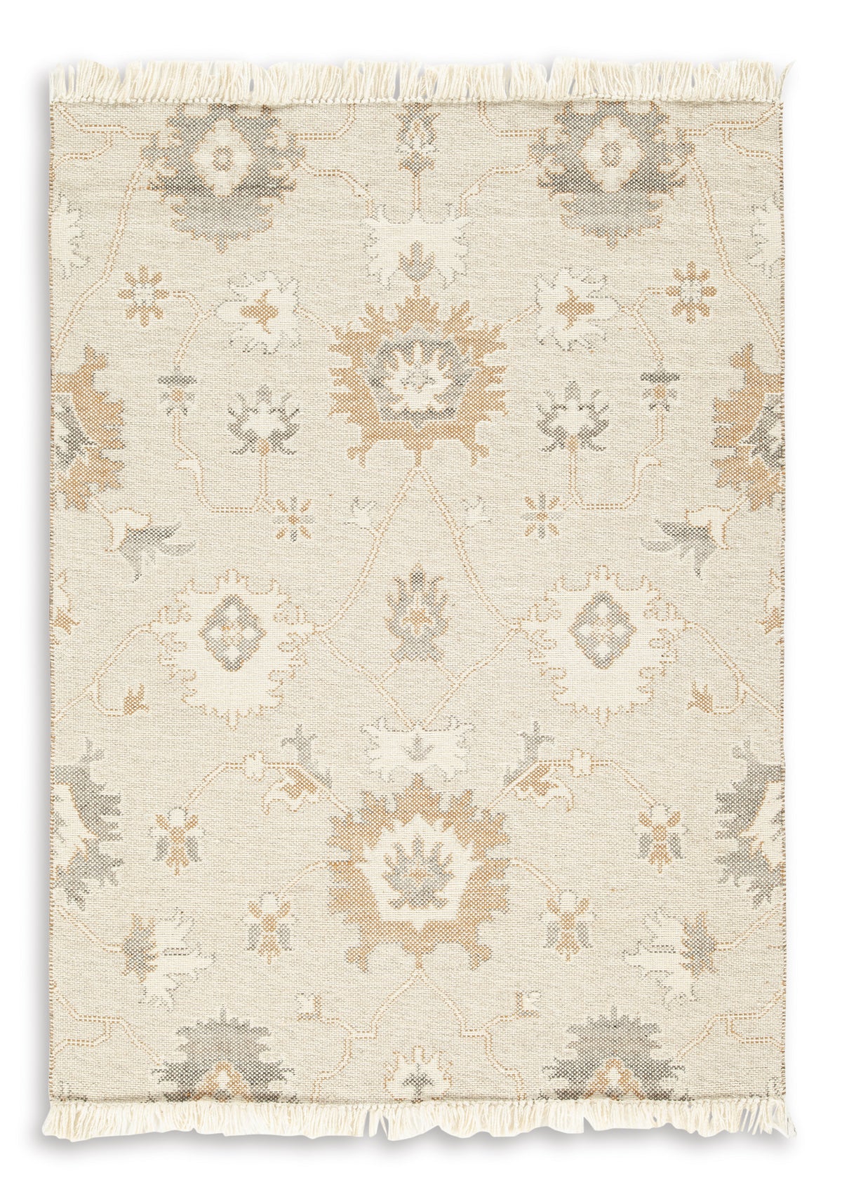 Linen/Gray/Caramel 60" x 88.88", complete rug product view