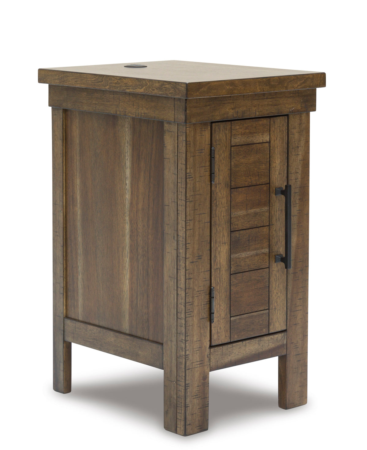 Grayish Brown Chairside End Table, full product view