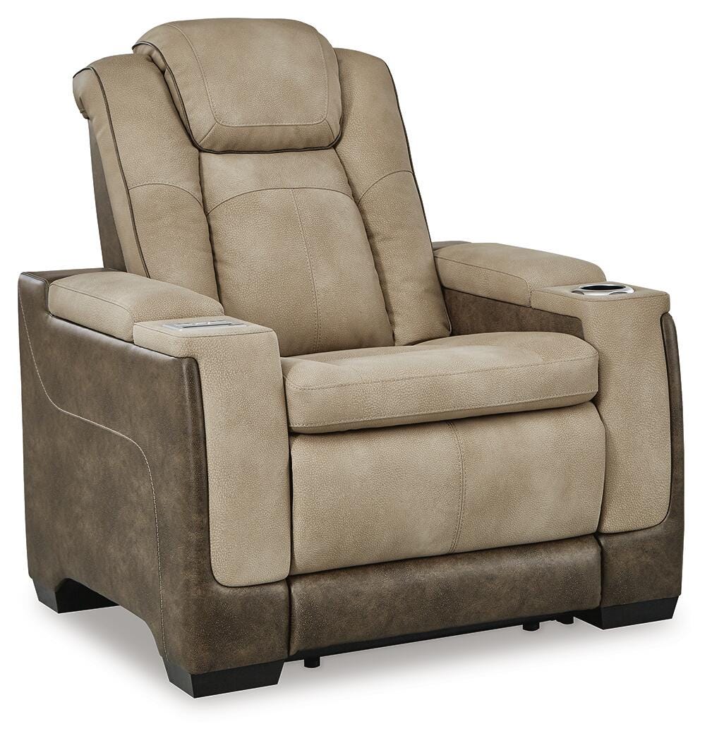 Sand, full recliner in closed position