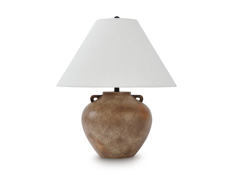 Ferrilby Antique Beige Table Lamp with Empire Shade