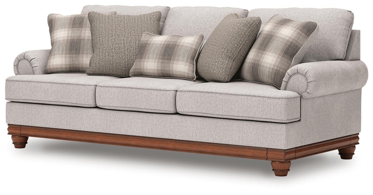 Sandstone, full sofa angled view