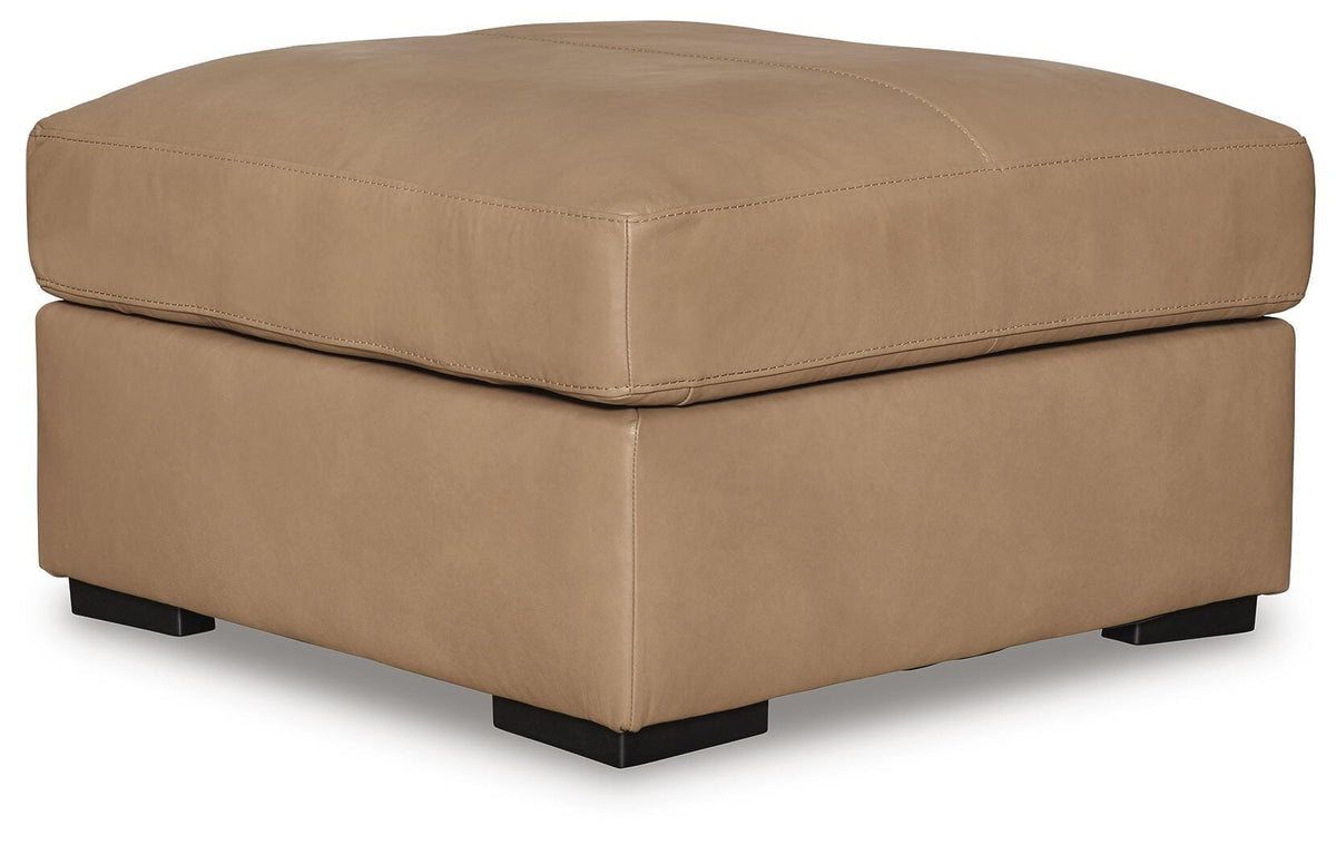 Toffee, complete ottoman angled view