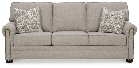 Herringbone Nailhead Sofa in Dune