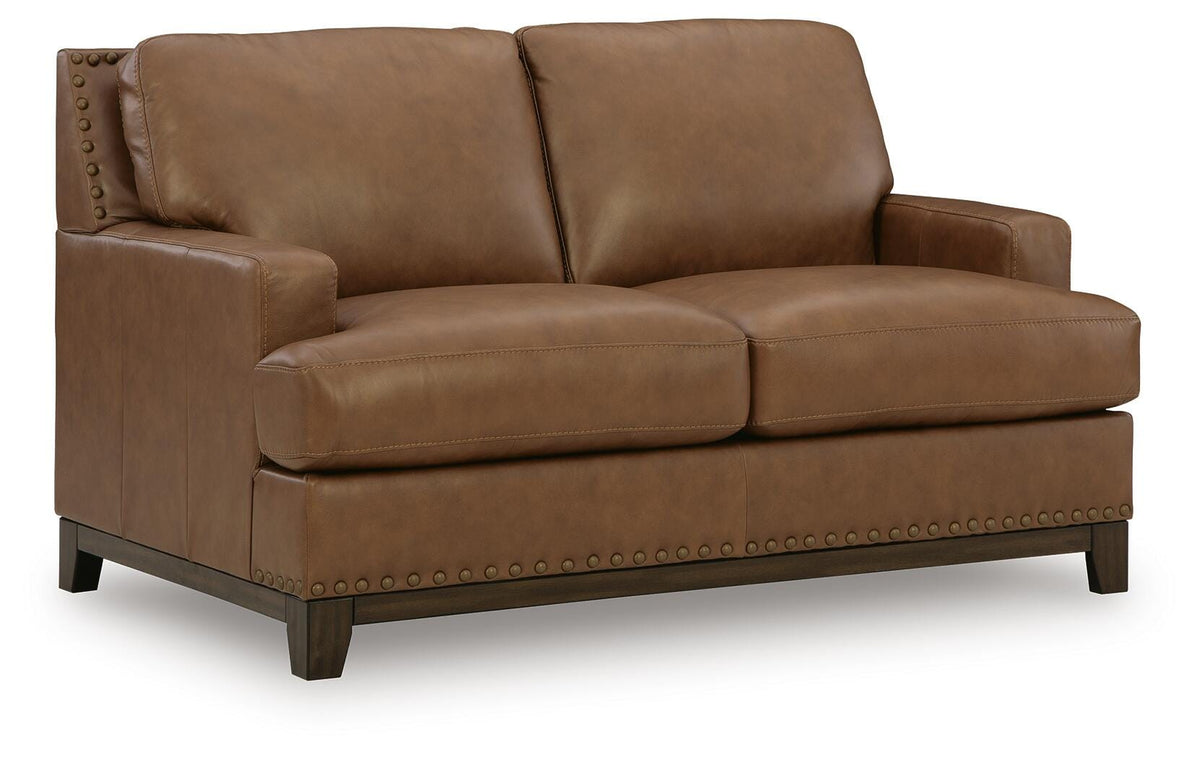 Amber, complete loveseat angle view