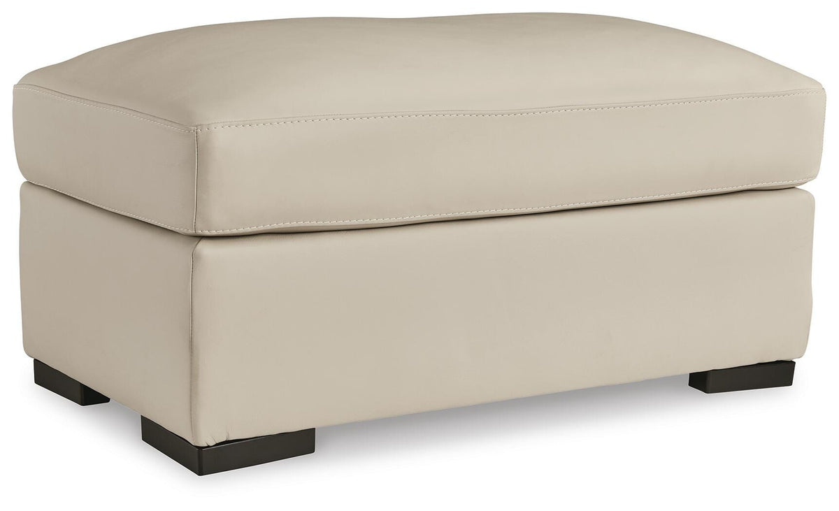 Almond, complete ottoman angled view