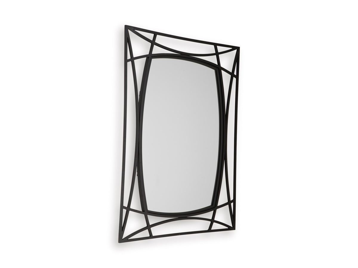 Black Accent Mirror, view 1