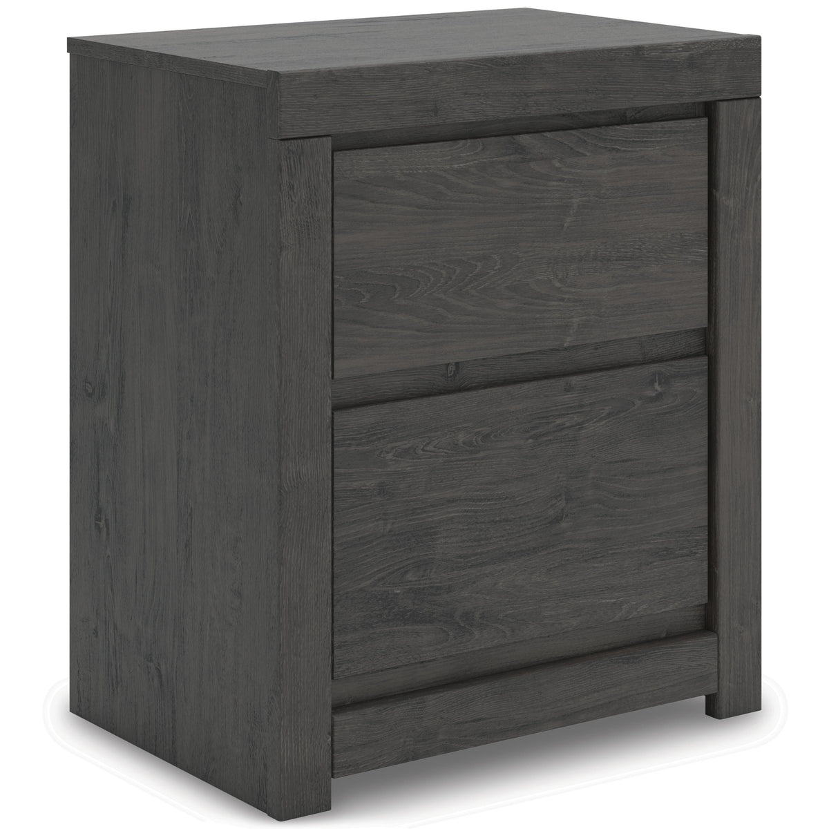 Charcoal / Nightstand, complete product angled view