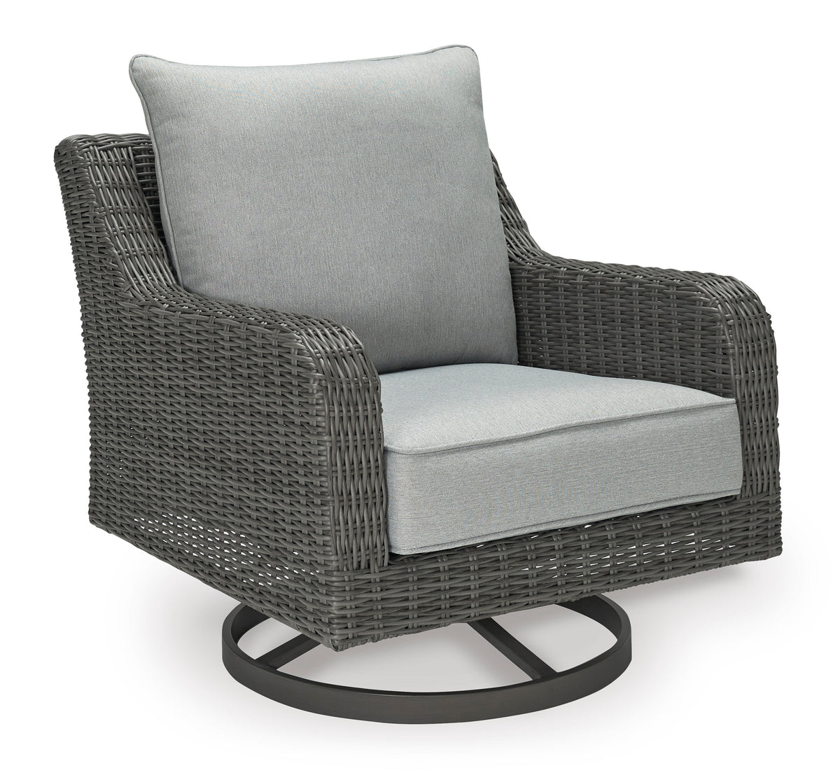 Gray Swivel Lounge w/ Cushion, view 1