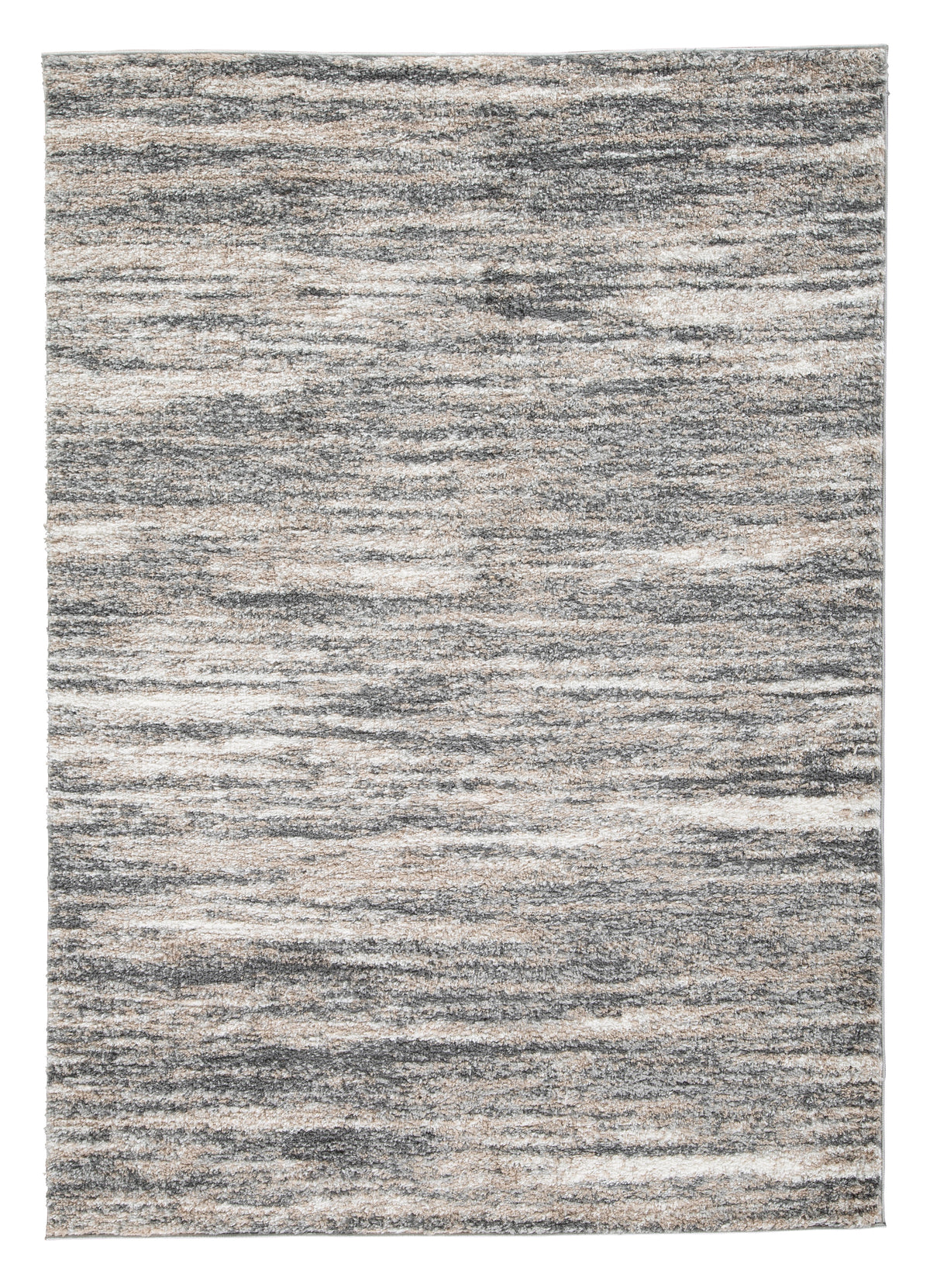 Ivory/Beige/Gray 63" x 87", complete rug design; representative size