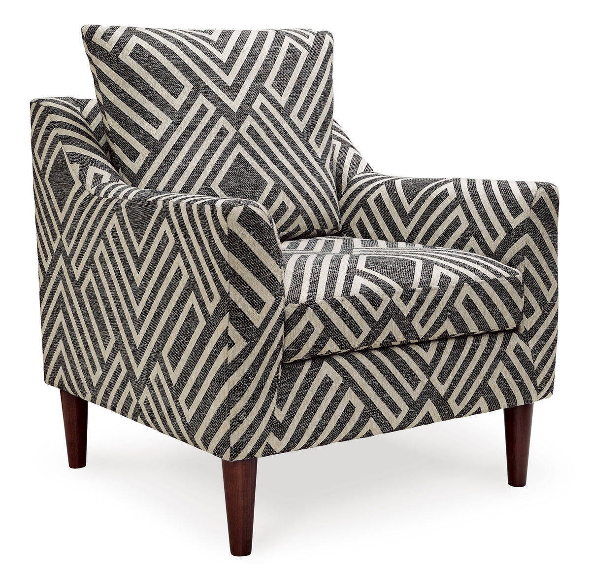 Natural/Charcoal Accent Chair, view 1