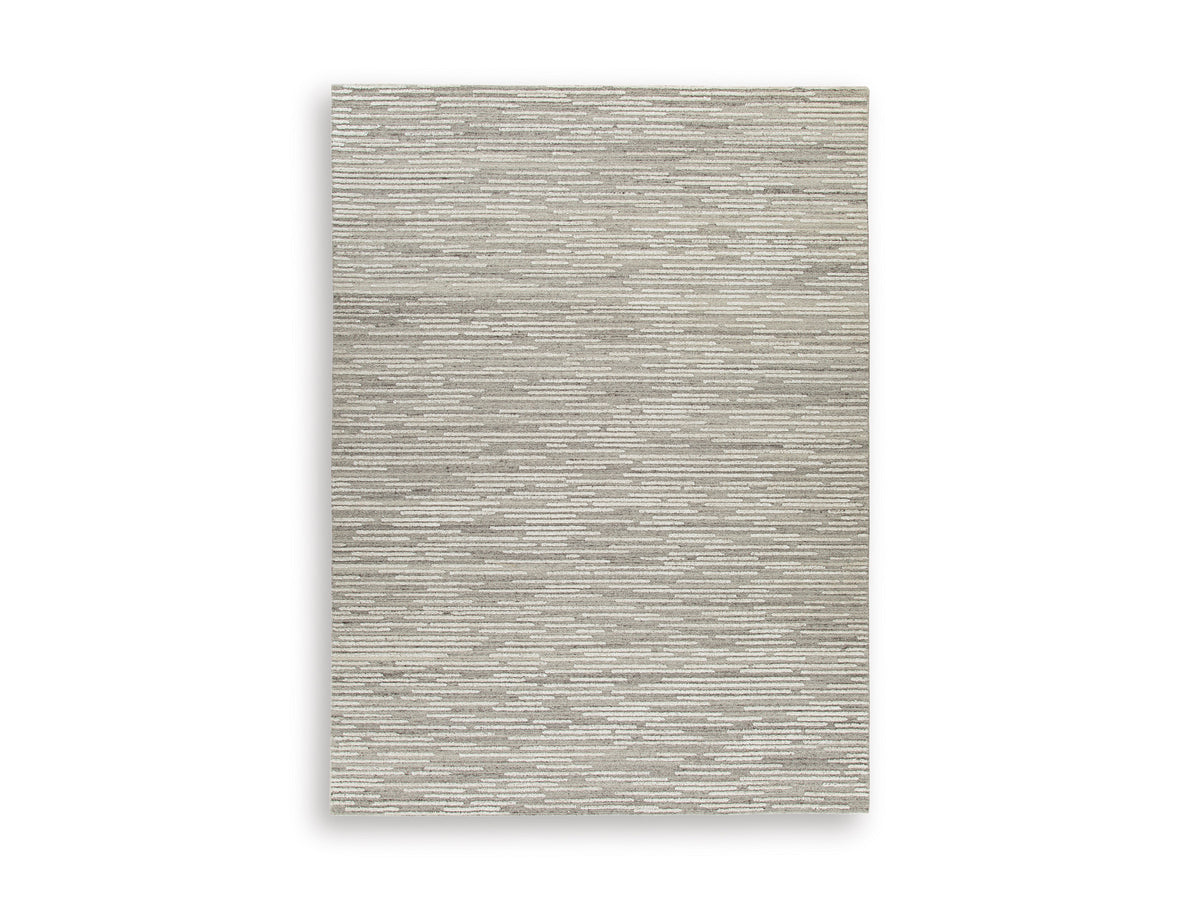 Gray 108" x 143", complete rug product view