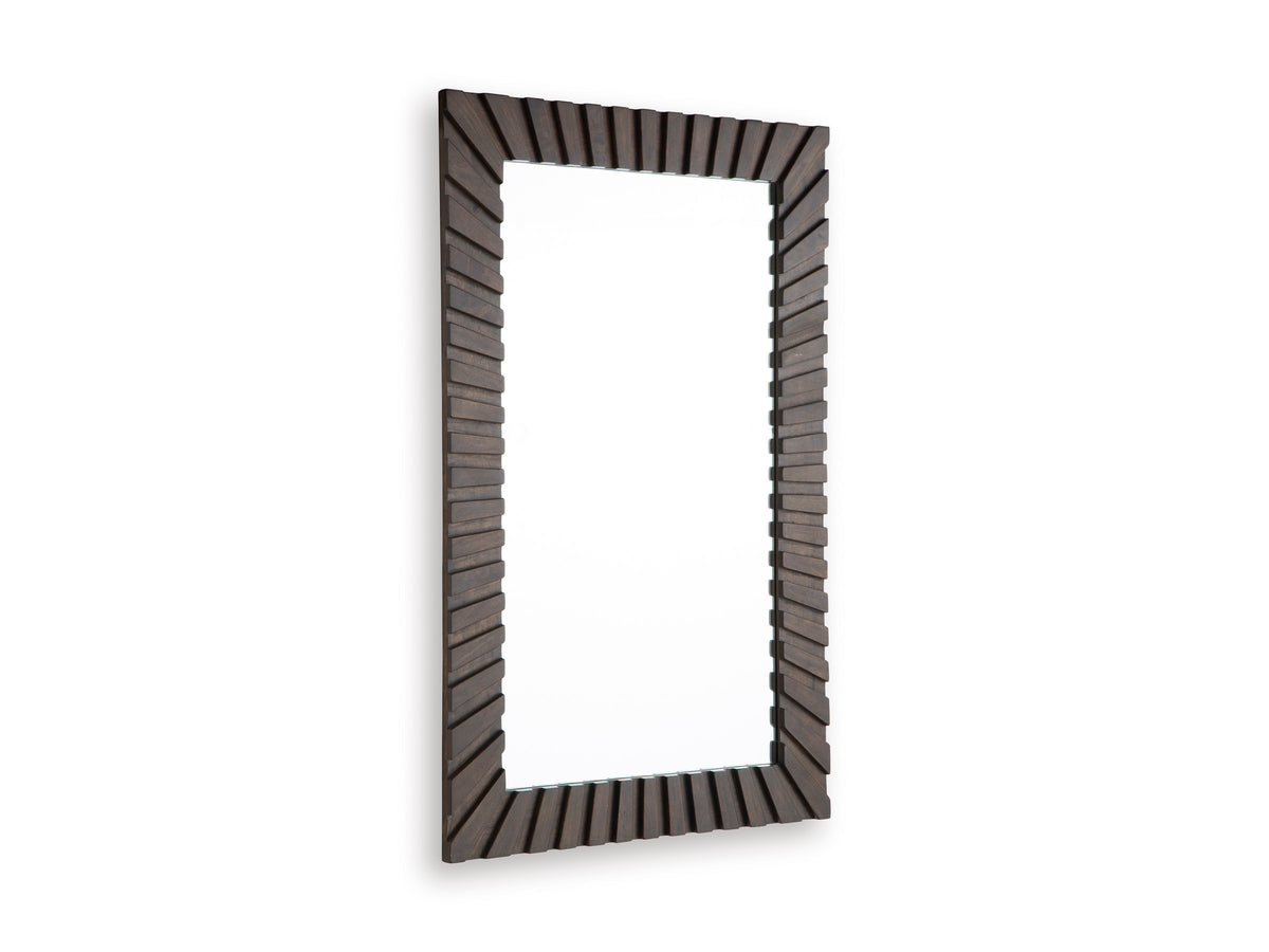 Dark Brown Accent Mirror, view 1