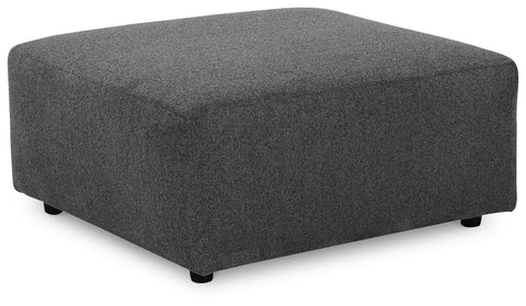 Streamlined Square Ottoman in Charcoal or Linen
