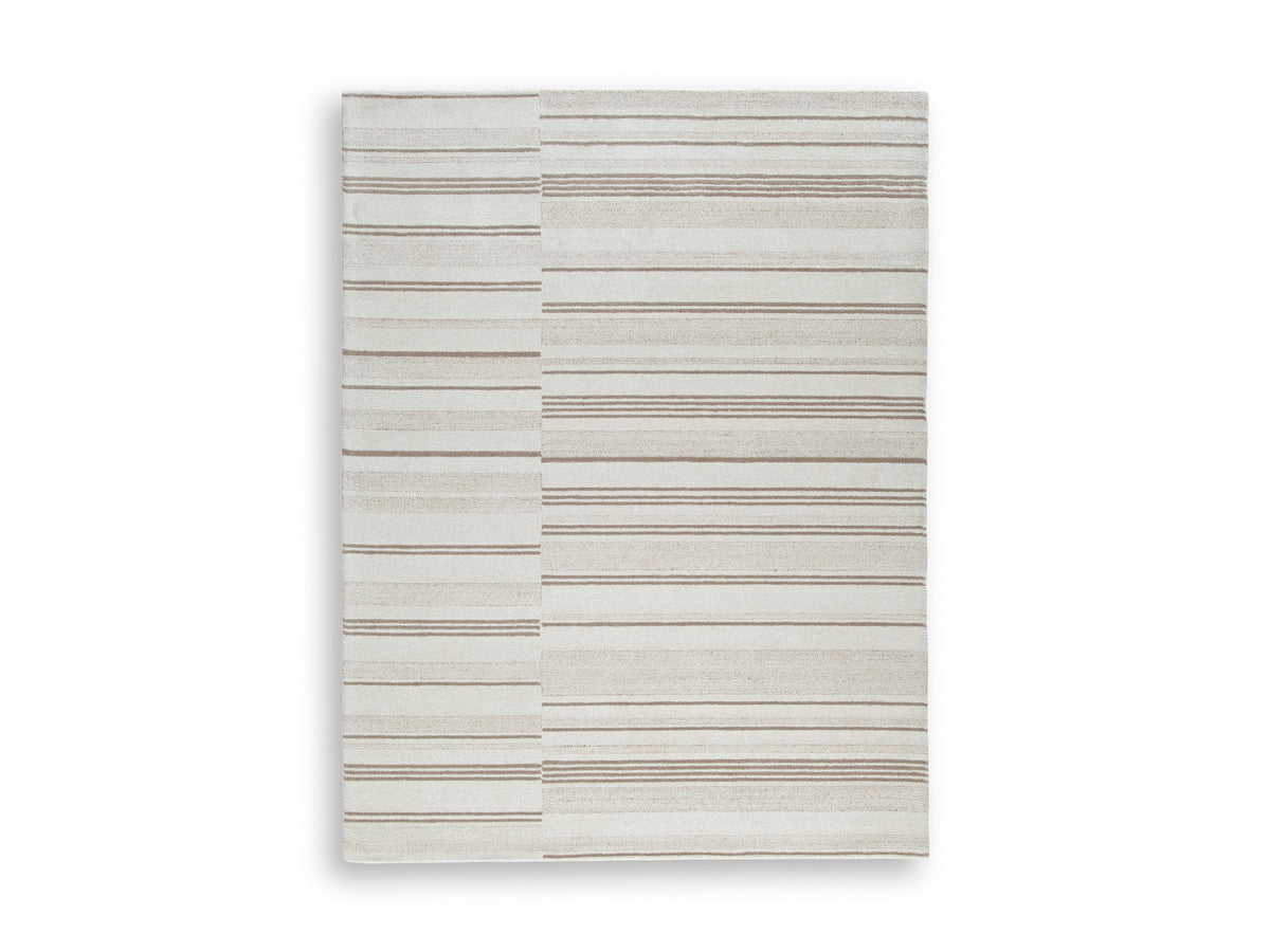 Ivory/Tan 91.75" x 119.38", complete rug product view