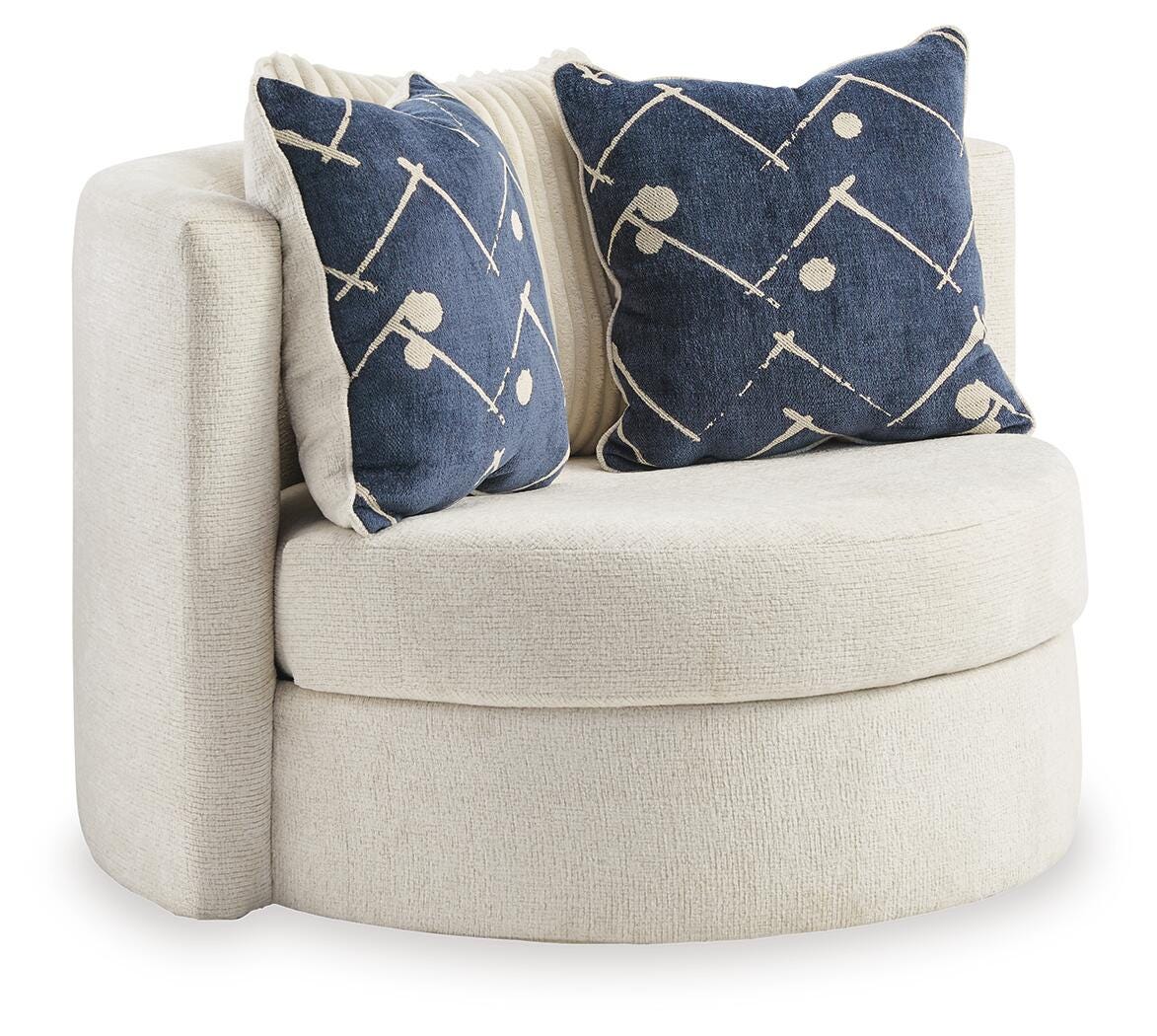 Ivory, complete chair angled view