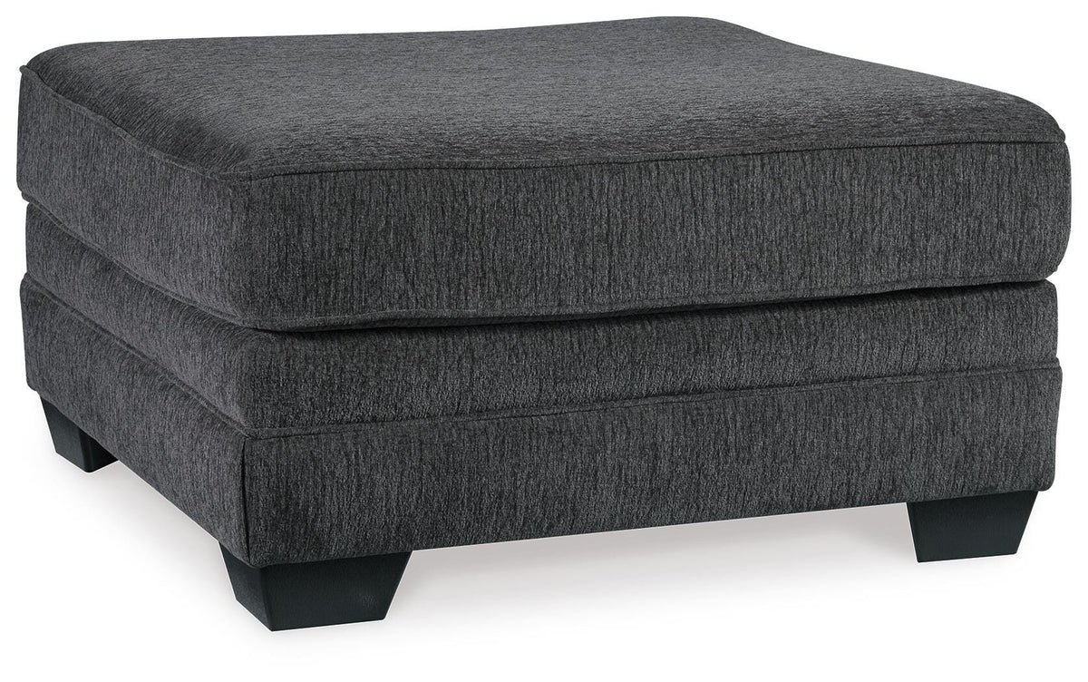 Slate, complete square ottoman