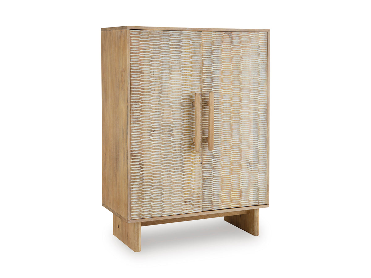 Natural/White Wash Accent Cabinet, view 1