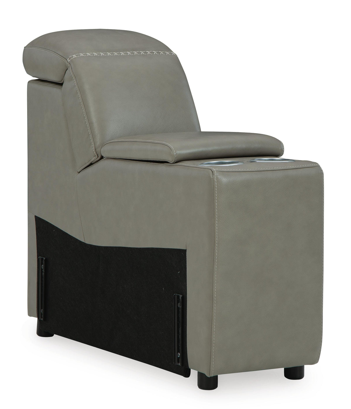 Gray / Sectional Storage Console, complete storage console closed