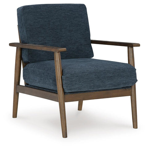 Mid-Century Accent Chair in Navy or Olive