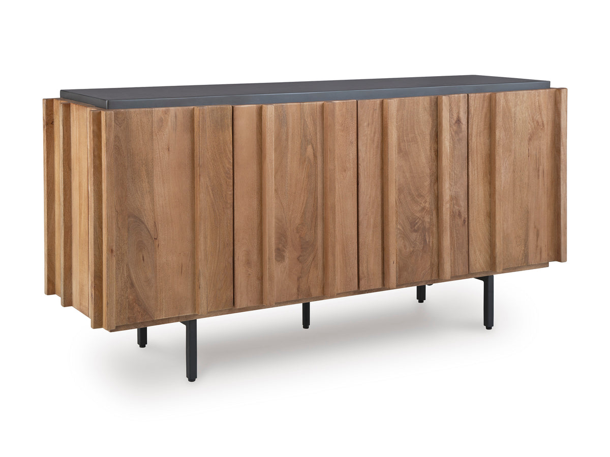 Brown/Charcoal Accent Cabinet, view 1