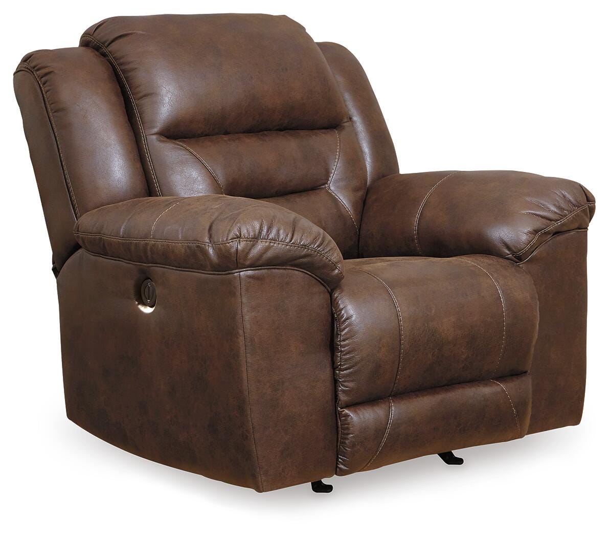 Chocolate, full recliner in closed position