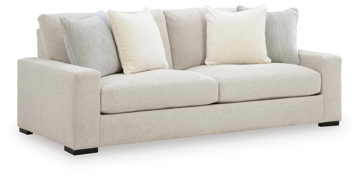 Linen, full sofa angled view
