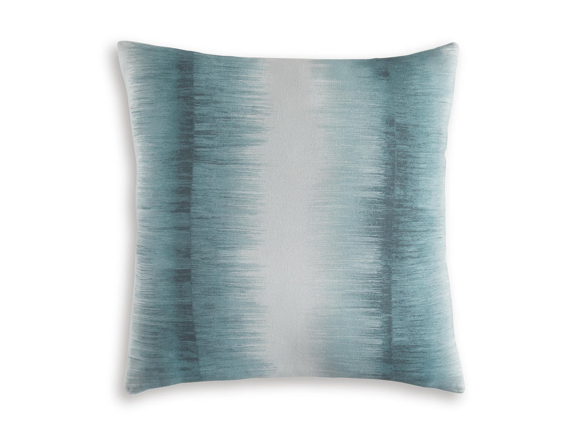 Teal/White / Throw Pillow, complete pillow front