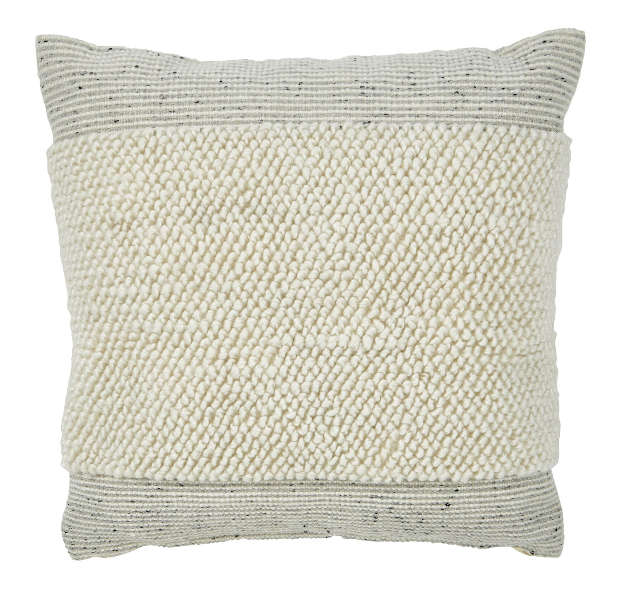 Gray/White / Throw Pillow, complete pillow front