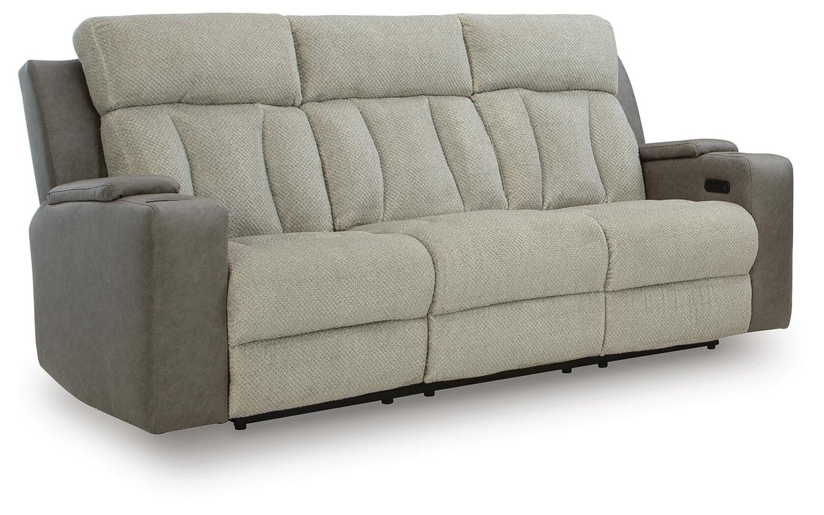 Sisal, complete power sofa angled view