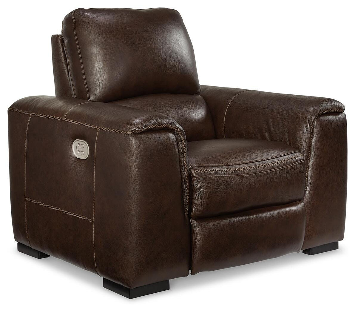Walnut, full recliner in closed position