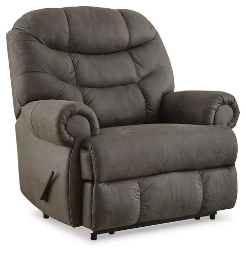 Gunmetal Oversized Manual Wall-Hugger Recliner