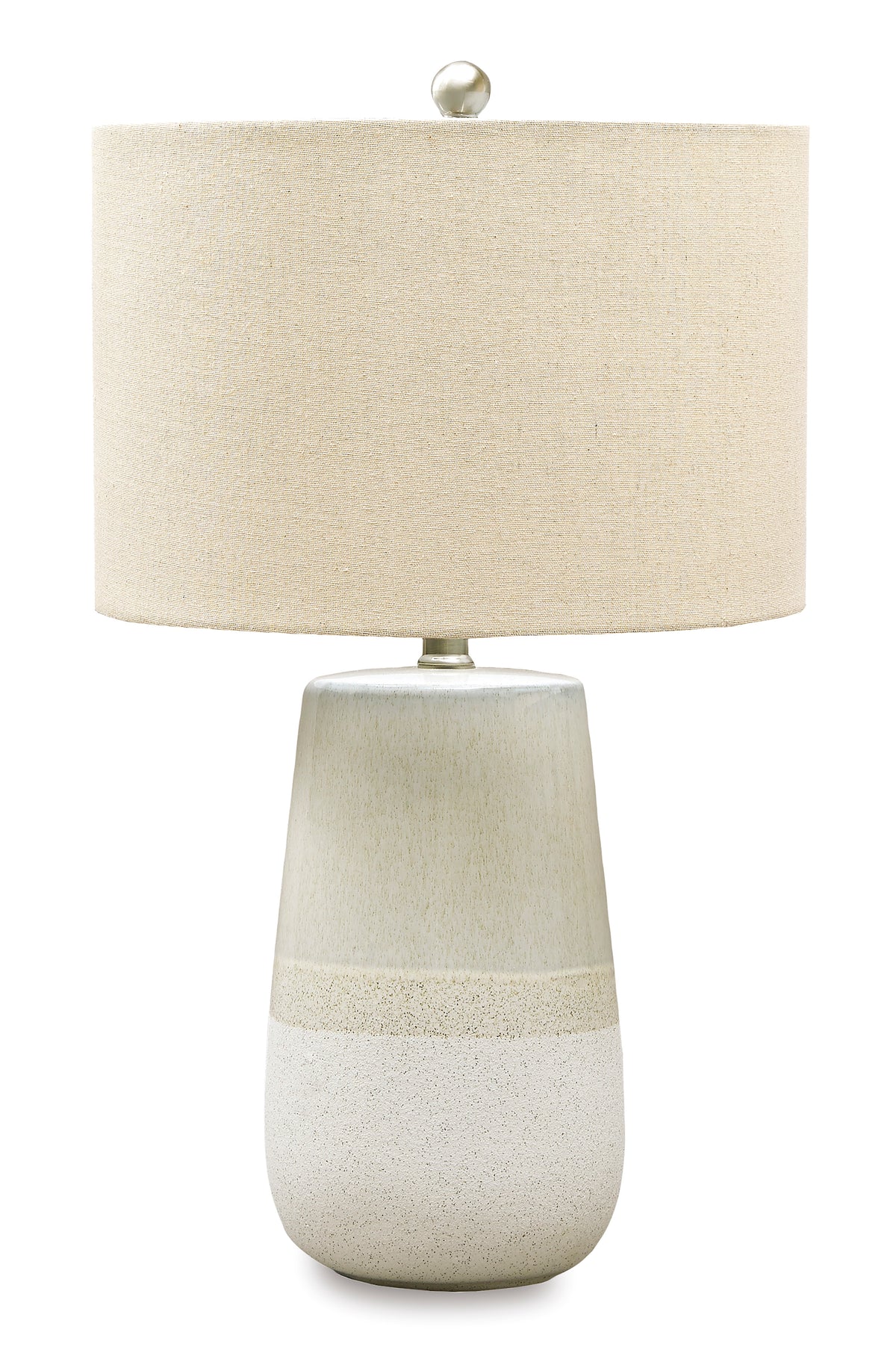 Beige/White table lamp, full product view