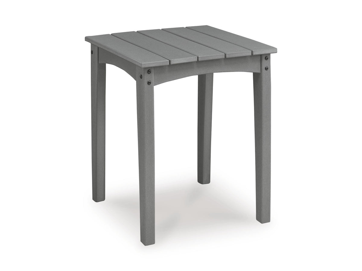 Gray / Outdoor Side Table, complete product angled view