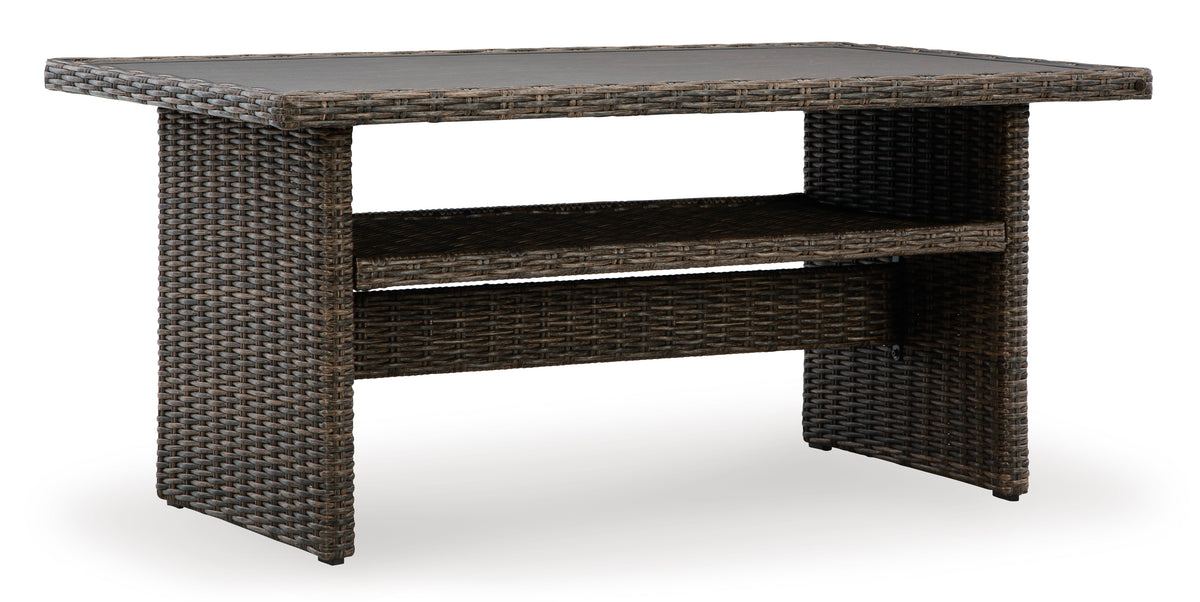 Brown Outdoor Table, full product view