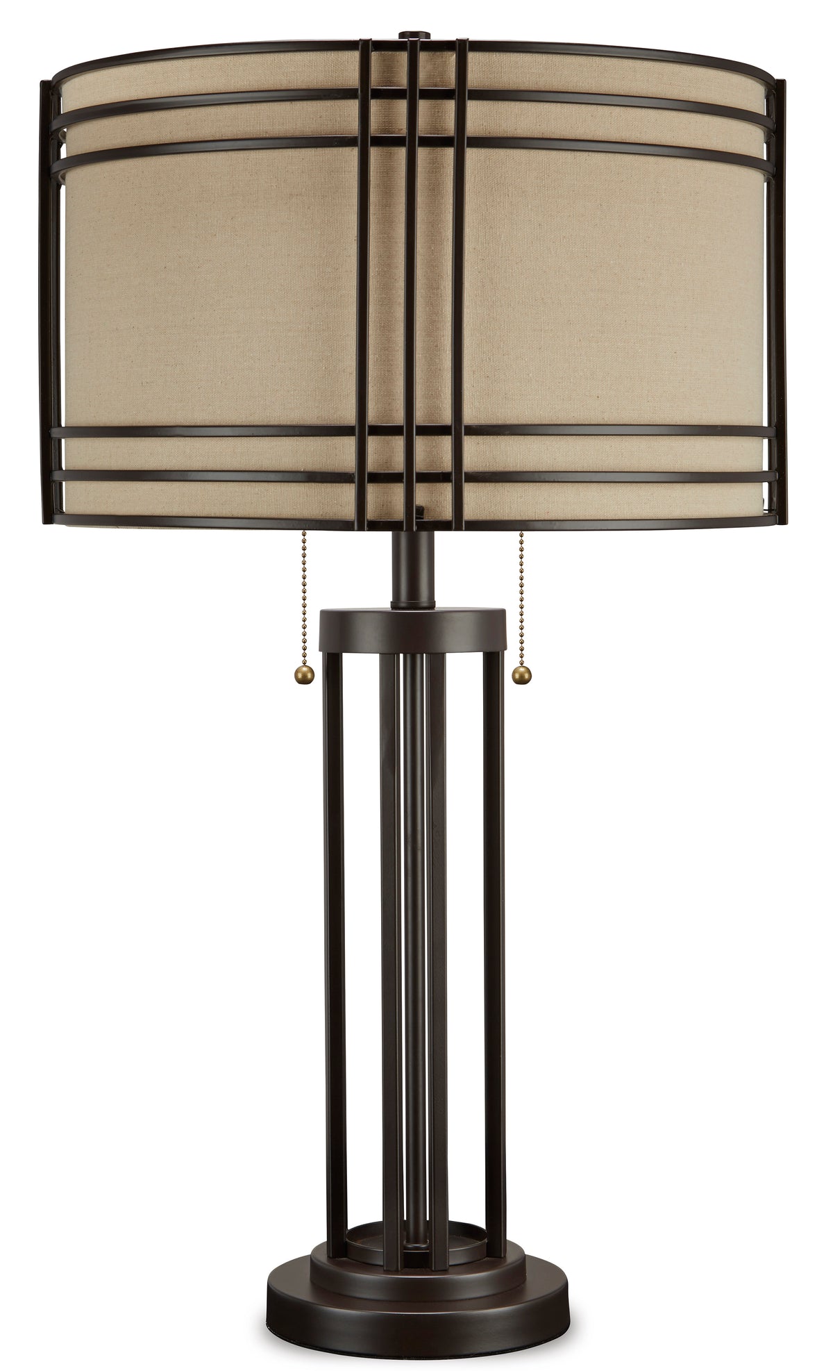 Dark Brown table lamp, full product view