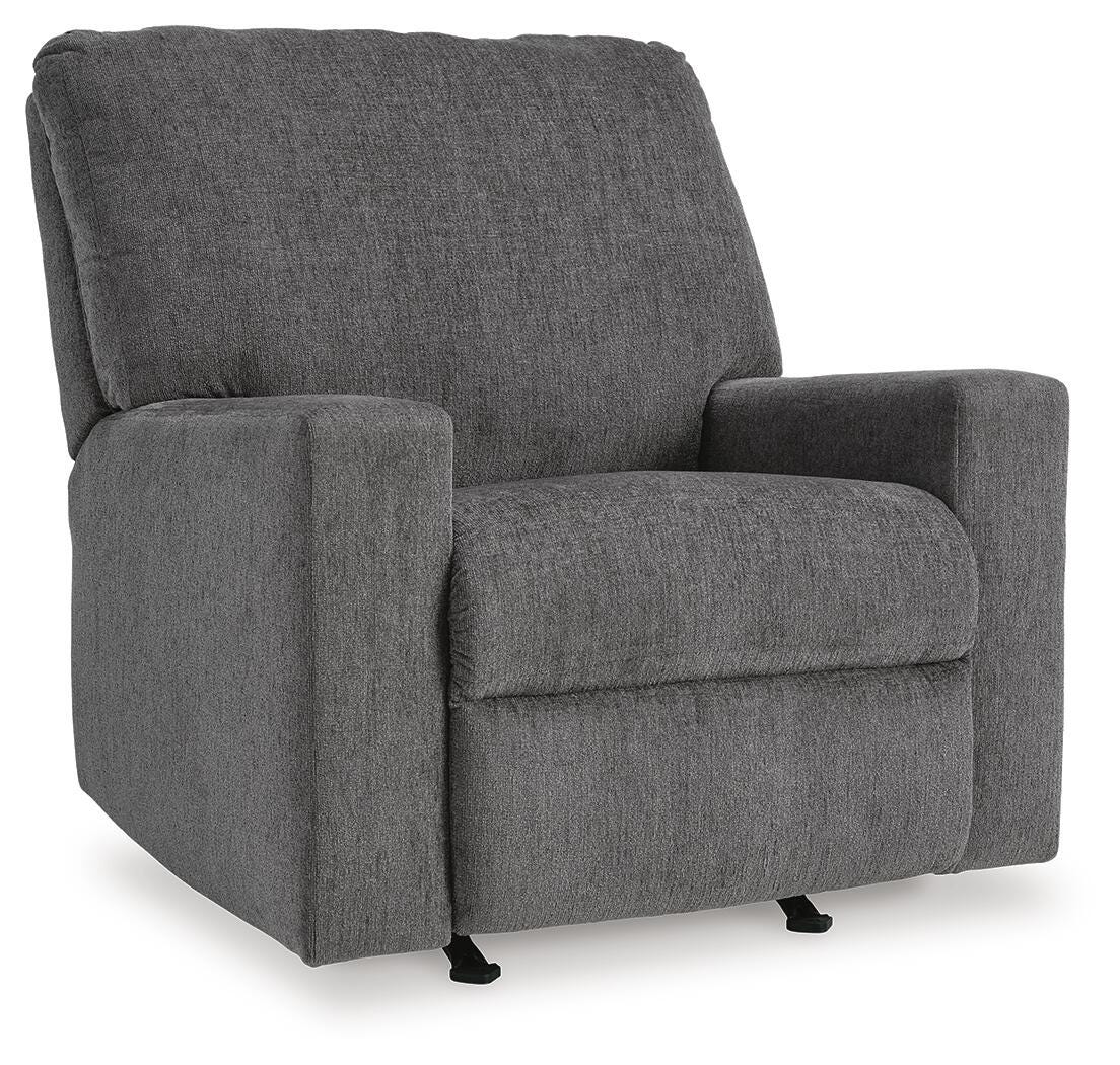 Pewter, full recliner in closed position