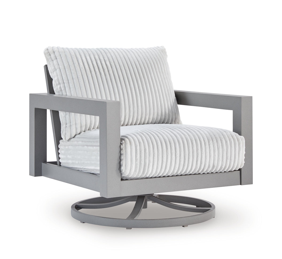 Gray / Outdoor Lounge Chair, complete product angled view