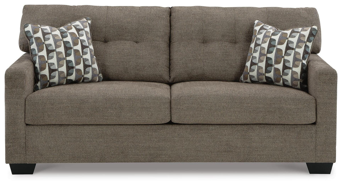 Chocolate, full sofa front view