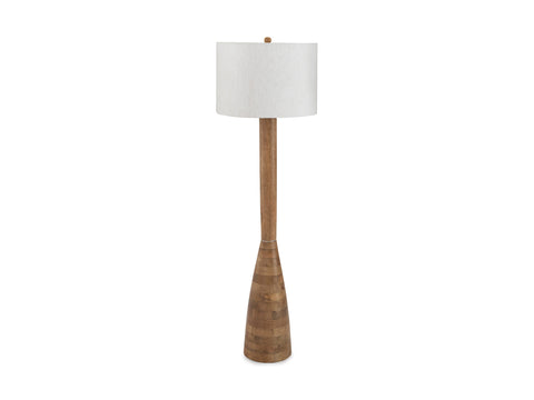 Ailsa Natural Brown Wood Floor Lamp