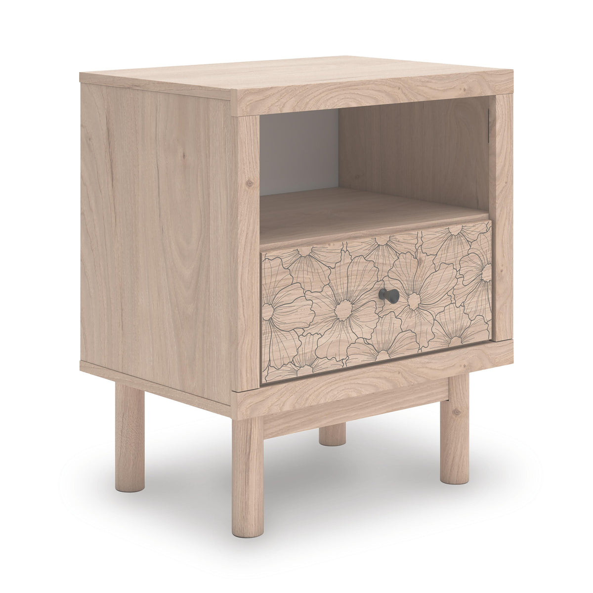 Tan / Nightstand, complete product angled view