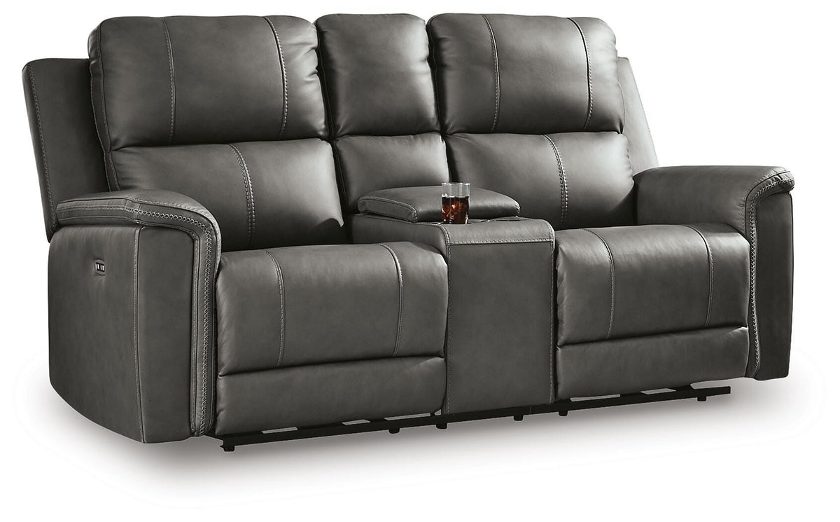 Anchor, full loveseat closed angled view