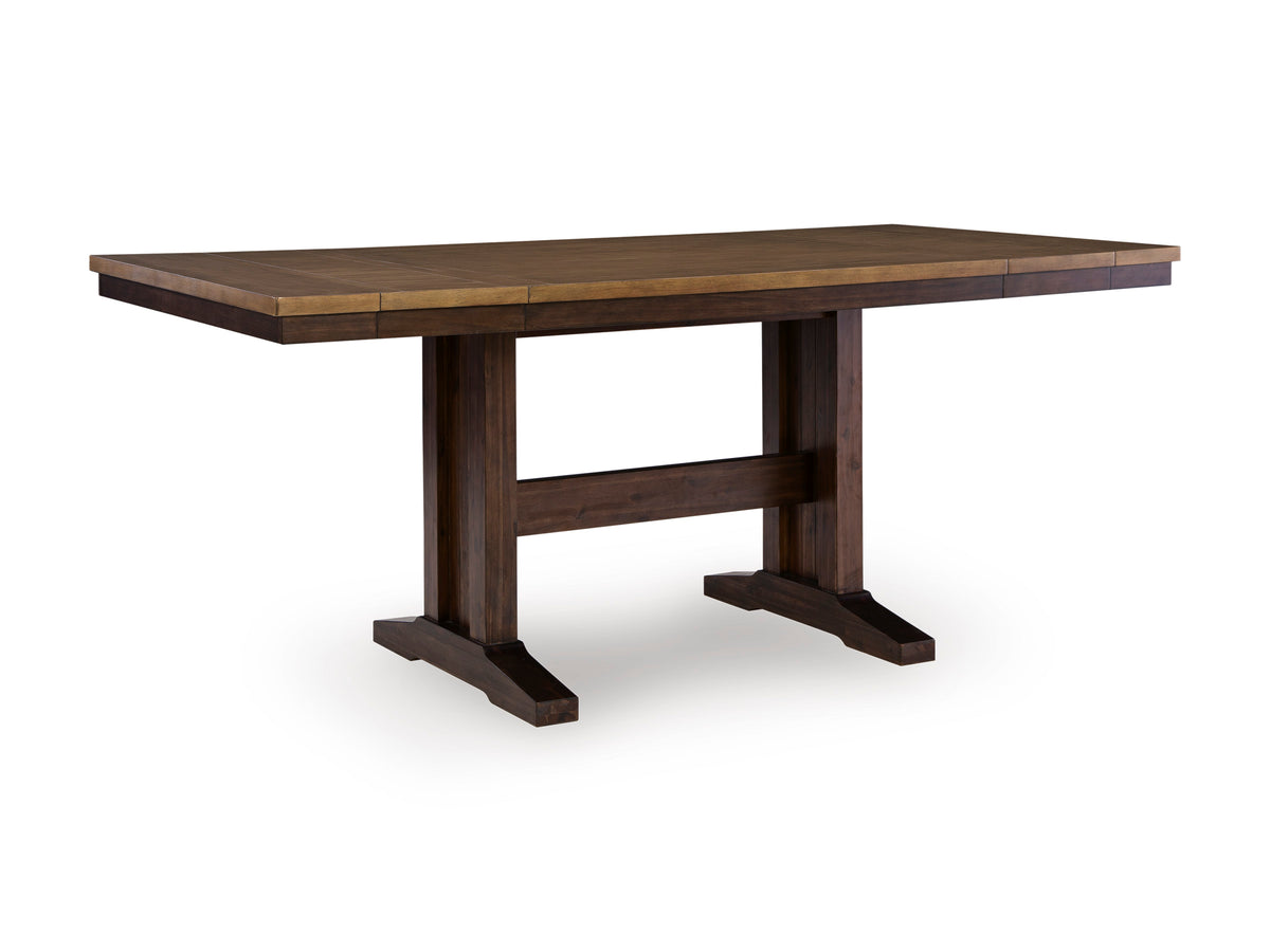 Light Brown/Dark Brown / Counter Height Table Only, product view 1; includes counter height table only; other furniture and accessories excluded