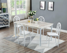 Load image into Gallery viewer, D3605 5PC 36X60 MARBLE TOP DINETTE