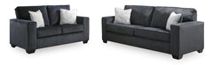 Dark Gray track-arm sofa and loveseat, matching sofa and loveseat - 4