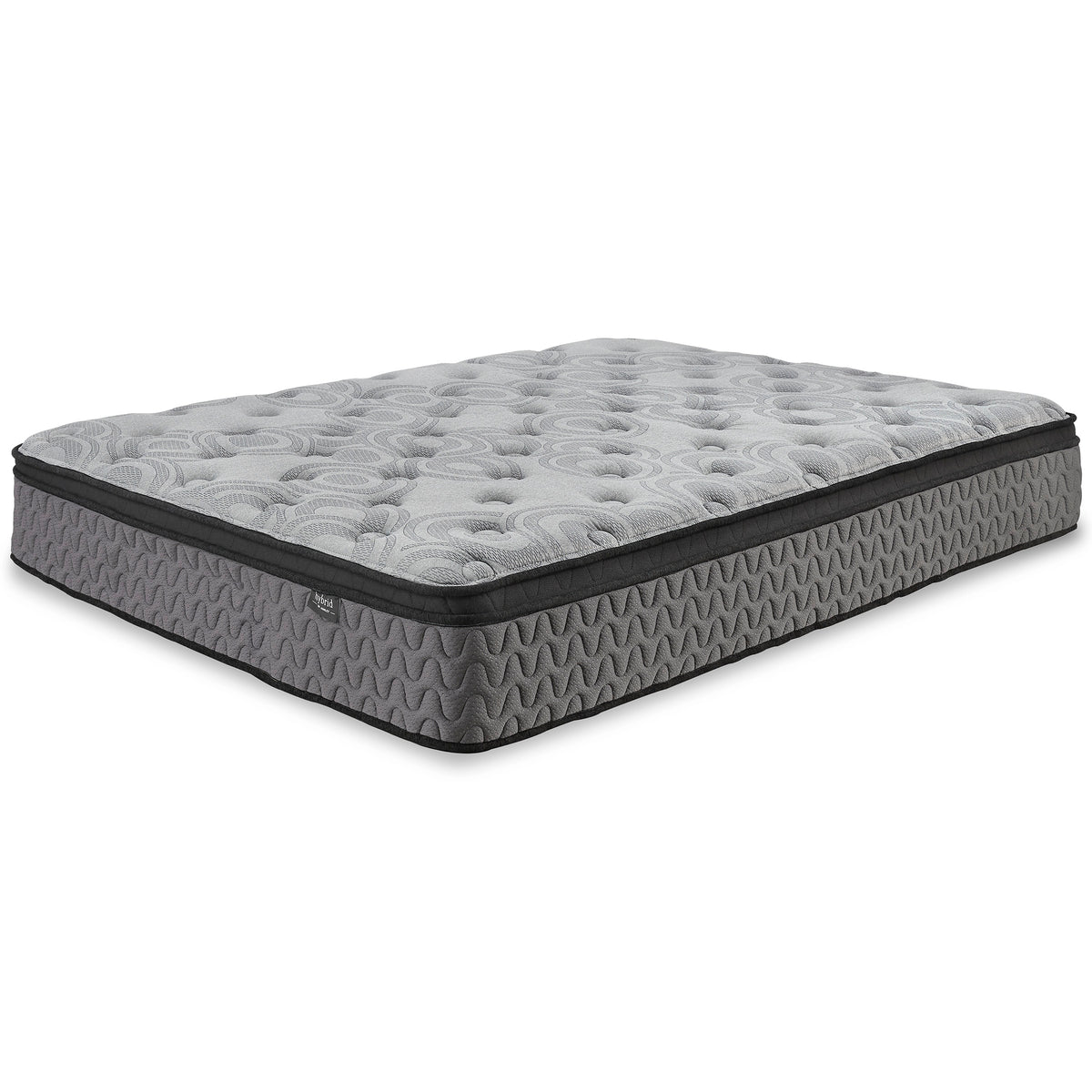 12-Inch Firm Euro Pillow Top Hybrid Mattress, mattress product view; Queen shown